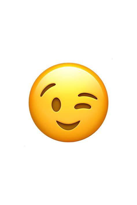 😉 Winking Face Emoji | Winking face emoji, Emoji clipart, Ios emoji