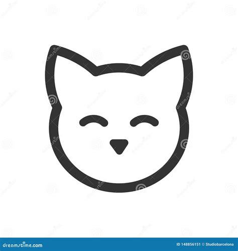 Cat Face Outline Stock Illustrations – 15,602 Cat Face Outline Stock ...