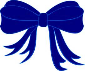 Blue Bow Ribbon Clip Art at Clker.com - vector clip art online, royalty ...