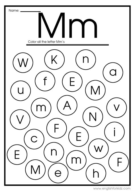 Free Printable Letter M Worksheets - Printable Word Searches