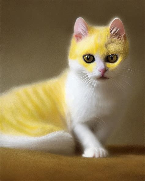 Yellow Cat V.1 Drawing by Catsprintz Art - Fine Art America