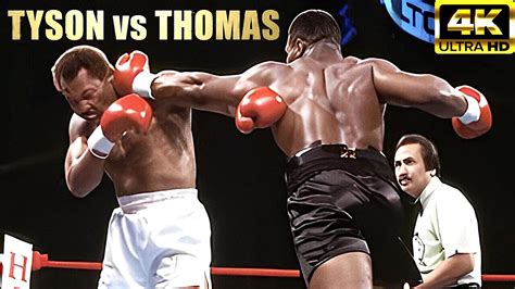 Mike Tyson vs Pinklon Thomas | KNOCKOUT Highlights Boxing Fight | 4K ...