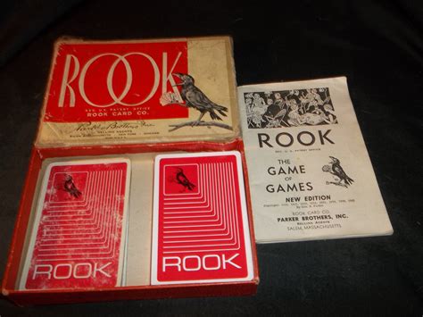 Vintage Rook Game Complete Includes rules Red Backs