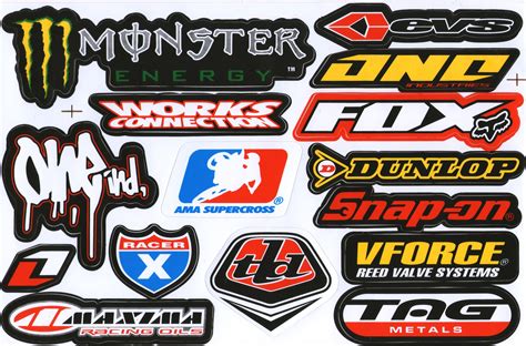 Motocross Motor Racing Cycle Tuning Kit Logo Dirt Bike Racing Decor ...