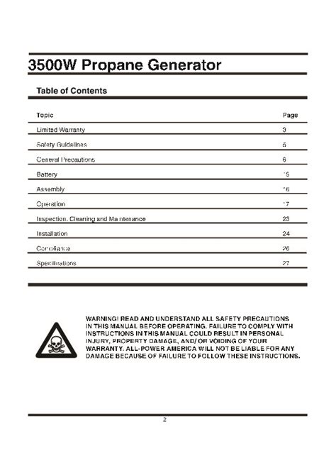 Download Manual For Allpower Generator - usaeat