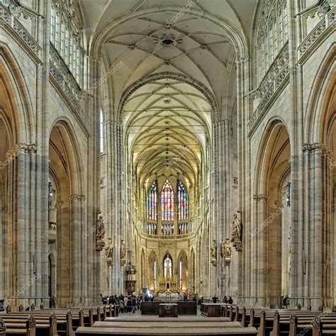 st. vitus cathedral at prague castle interior | Cathedral, Castles ...