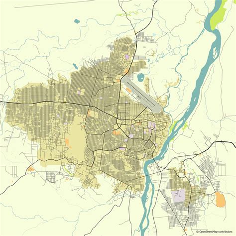 Vector city map of Juba, South Sudan 26692737 Vector Art at Vecteezy