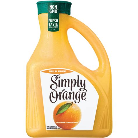 Simply Orange Pulp Free Orange Juice, 2.63 Liters - Walmart.com ...