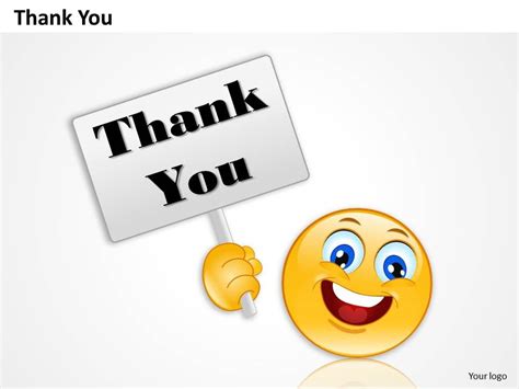 0314 Thank You With Smiley | PowerPoint Shapes | PowerPoint Slide Deck ...