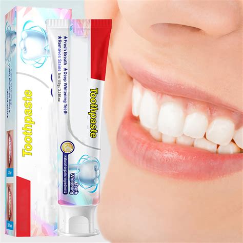 Tone Toothpaste To Yellow Stains White Teeth Clean Mouth Fresh ...