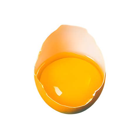 AI generated Chicken broken egg isolated on transparent background ...