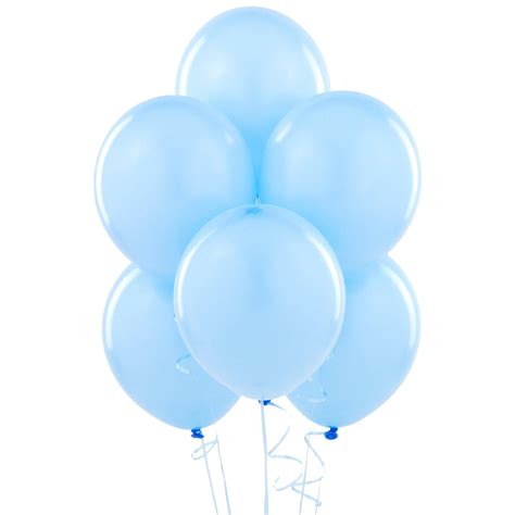 Sky Blue Matte Balloons - PartyBell.com