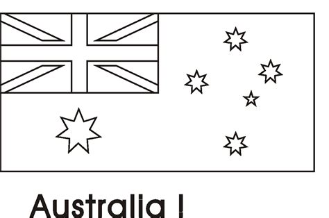 Australian flag colouring page. | Flag coloring pages, Coloring pages ...