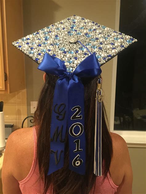 Blinged graduation cap | Graduation cap decoration, High school ...