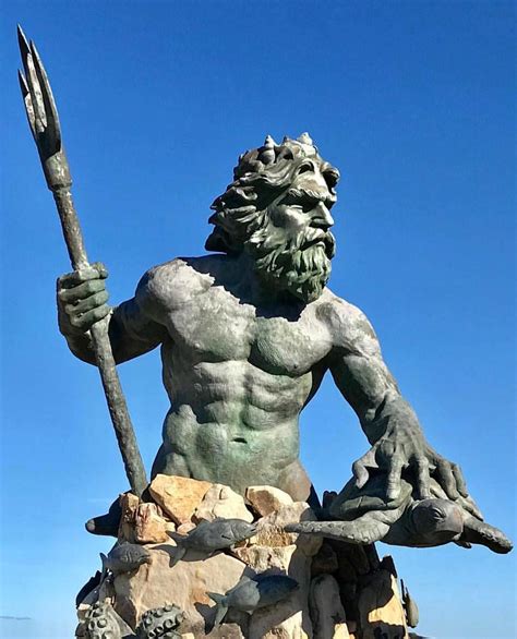 King Neptune, (Neptune), god of the sea | Neptune statue, Statue, Poseidon