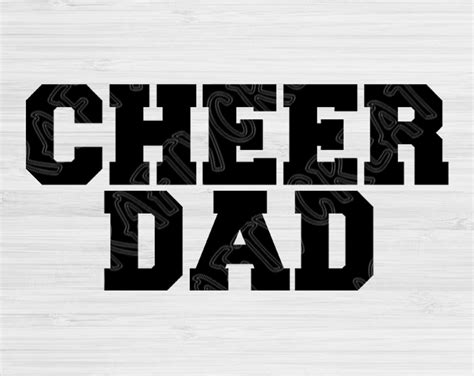 Cheer Dad Svg Cheer Svg Files for Cricut Vector Art | Etsy