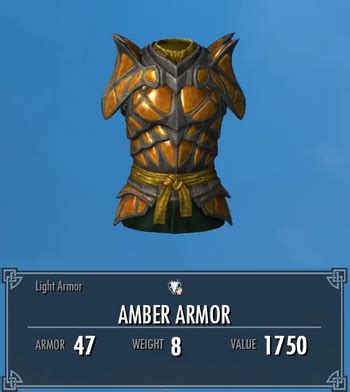 Amber Armor | Legacy of the Dragonborn | Fandom