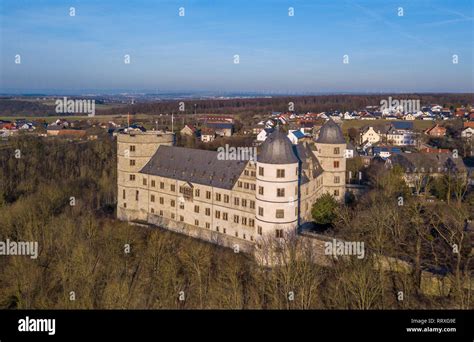 Aerial view of the Renaissance Wewelsburg castle famous as the central ...