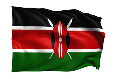 Kenya Waving flag Realistic Transparent Background 15309545 PNG