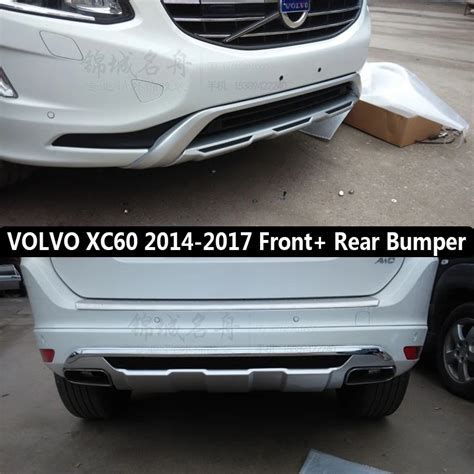 Fit For VOLVO XC60 2014 2015 2016 2017 Front+ Rear Bumper Diffuser ...