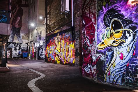 Street Art Print, Graffiti Wall Art, Melbourne Photography, ACDC Lane ...