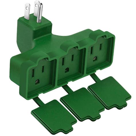 Kasonic 3-Outlet Wall Plug Adapter, Indoor/Outdoor Use, UL Listed ...