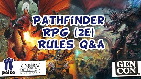 Gen Con 2019 – Pathfinder RPG Rules Q&A | Know Direction