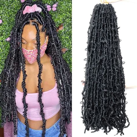 Buy LMZIM 36 Inch Butterfly Locs Crochet Hair 5 Packs Long Distressed ...