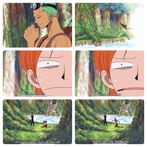 [One Piece funny moments] That time when Zoro was being Tarzan.. : r ...