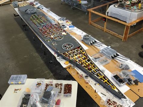 Guy Creates The World's Largest Warship Model With 1 Million