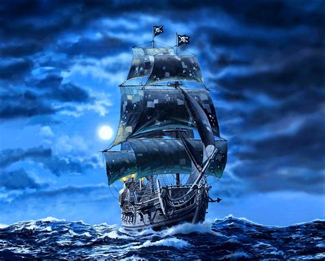 #ship #art #Pirates black sails #Galleon Black pearl #1080P #wallpaper ...