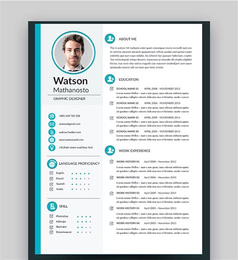 Indesign Resume Templates