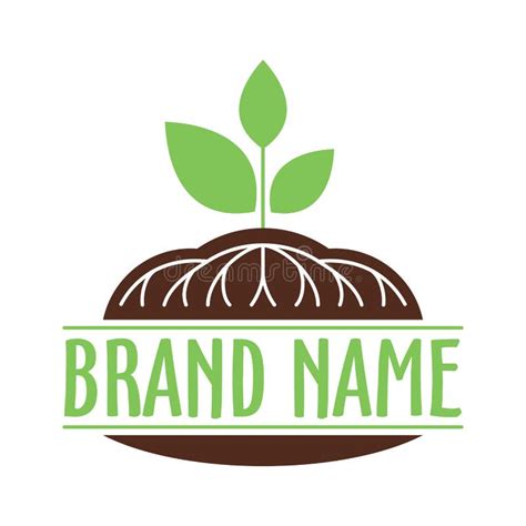 Organic Fertilizer Logo Template - Organic Wastes Stock Vector ...