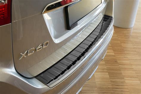 Rear bumper protector Volvo XC60 I stainless steel high gloss ...