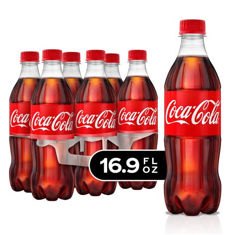 Coca-Cola Soda Soft Drink, 16.9 fl oz, 6 Pack - Walmart.com - Walmart.com