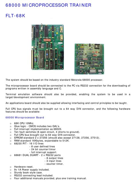 MOTOROLA 68000 BROCHURE Pdf Download | ManualsLib