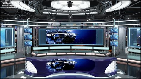 Virtual Screen Backgrounds 3d Virtual News Studio Green Screen | Images ...