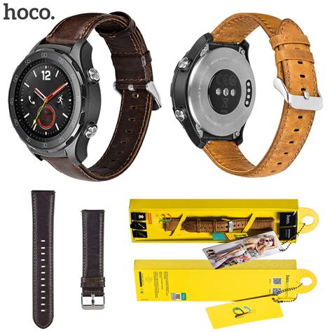 HOCO Genuine Leather Watch Band for Huawei Watch 2 Sport Smart Watch ...