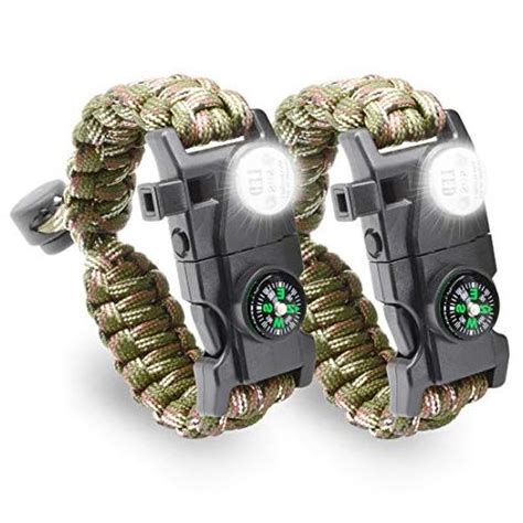 LeMotech Survival Bracelet, 20 in 1 Adjustable Survival