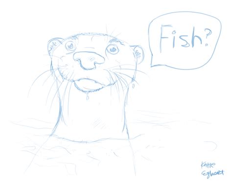 River Otter Sketch by MissEcho on DeviantArt