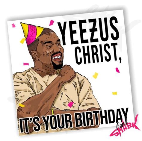 Kanye West Birthday Card, Hip Hop Card, Rap Birthday Card for Boyfriend ...