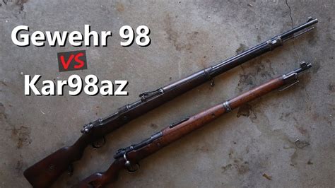 German Gewehr 98 vs Kar98az - Rifle vs Carbine Comparison - YouTube