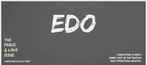 Edo Font Download | Free Font.Download