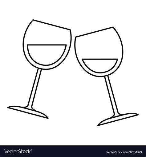 Wine Glass Outline