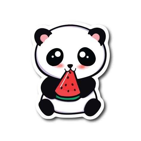 Adorable cute stickers panda collection of stickers featuring cute pandas