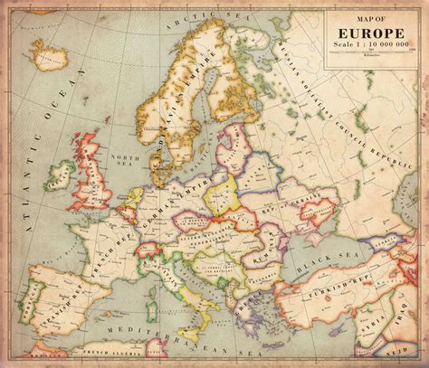 Alternate History Map of Europe v2 by Regicollis on DeviantArt