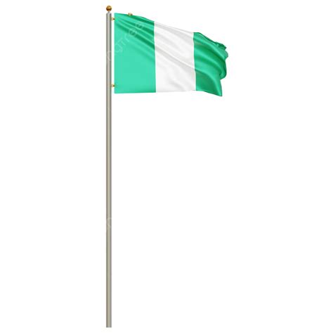 Nigeria Flag With Pole, Nigeria Flag Waving, Nigeria Flag Waving ...