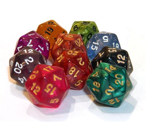 20 Sided Dice Assorted