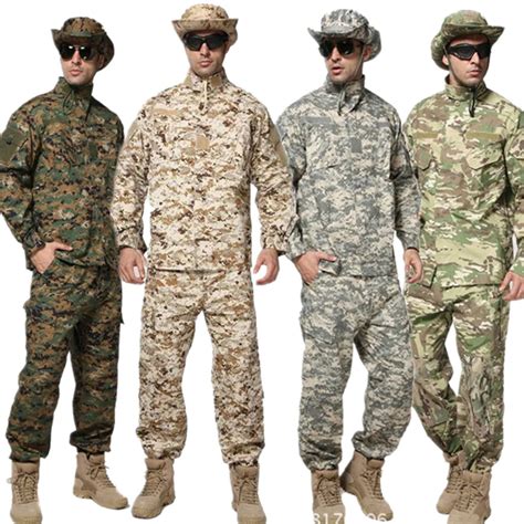 10Color New Men Militar Uniform Army Tactical Military Soldier Outdoor ...