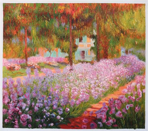 Irises in Monet's Garden Claude Monet hand-painted oil | Etsy